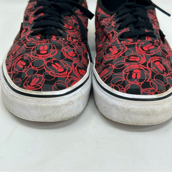 Vans x Disney Mickey Mouse Old Skool style Skater Lace up Shoes - BLACK RED - Picture 4 of 8